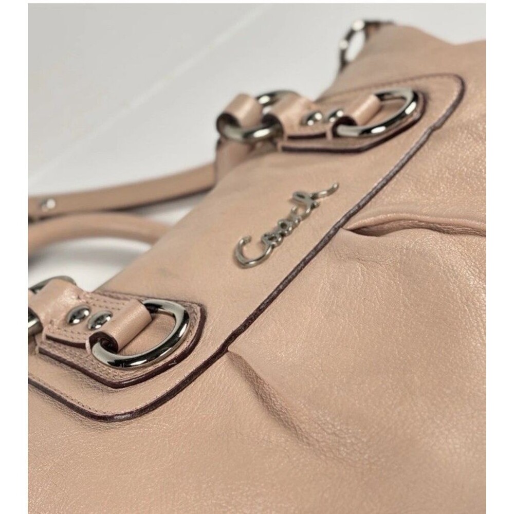 Coach Ashley Pink Leather 2way Purse Handbag Zip Convertible with dust bag - Picture 6 of 14